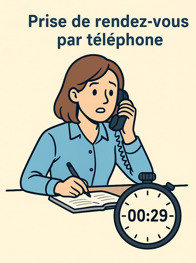 Secrétaire au téléphone